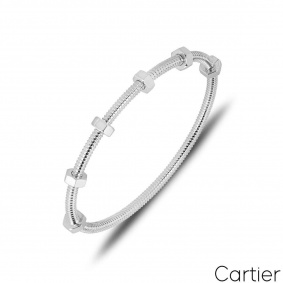 Cartier White Gold Ecrou De Cartier Bracelet Size 19 B6049619 Cartier White Gold Ecrou De Cartier Bracelet Size 19 B6049619